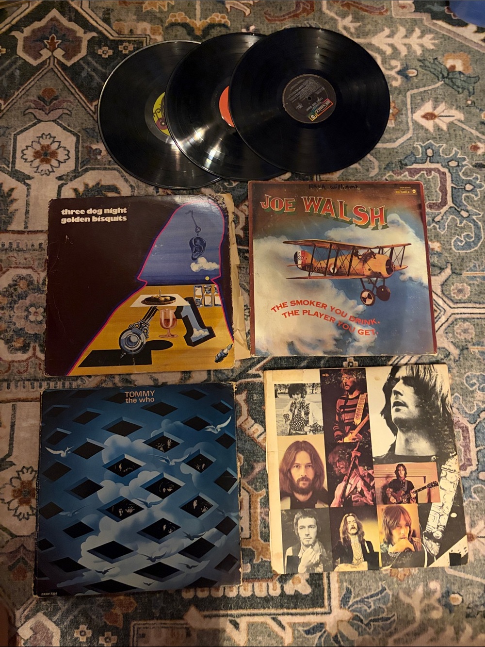 *Decorative Only* Lot of Vintage Various Vinyl Records and Covers - Music Lover